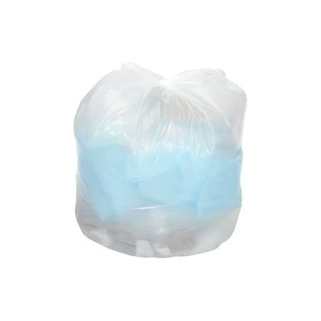 Napco Bag And Film GEC 153; Medium Duty White Trash Bags - 55 to 60 Gal, 0.7 Mil, 100 Bags/Case RST38587W